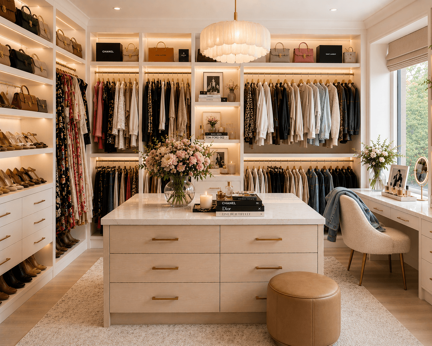 Home organization and categorization — luxury closet